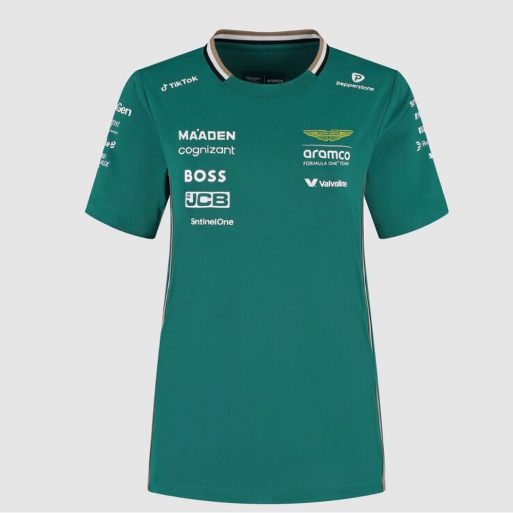 ASTON MARTIN F1 TEAM Women's 2025 Team T-shirt, size XLarge
